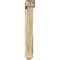 Ekena Millwork Traditional Arts and Crafts Rough Sawn Bracket w/ Offset Brace, Douglas Fir, 6"W x 34"D x 42"H BKT0604X34X42TRA03RDF - alternate 2